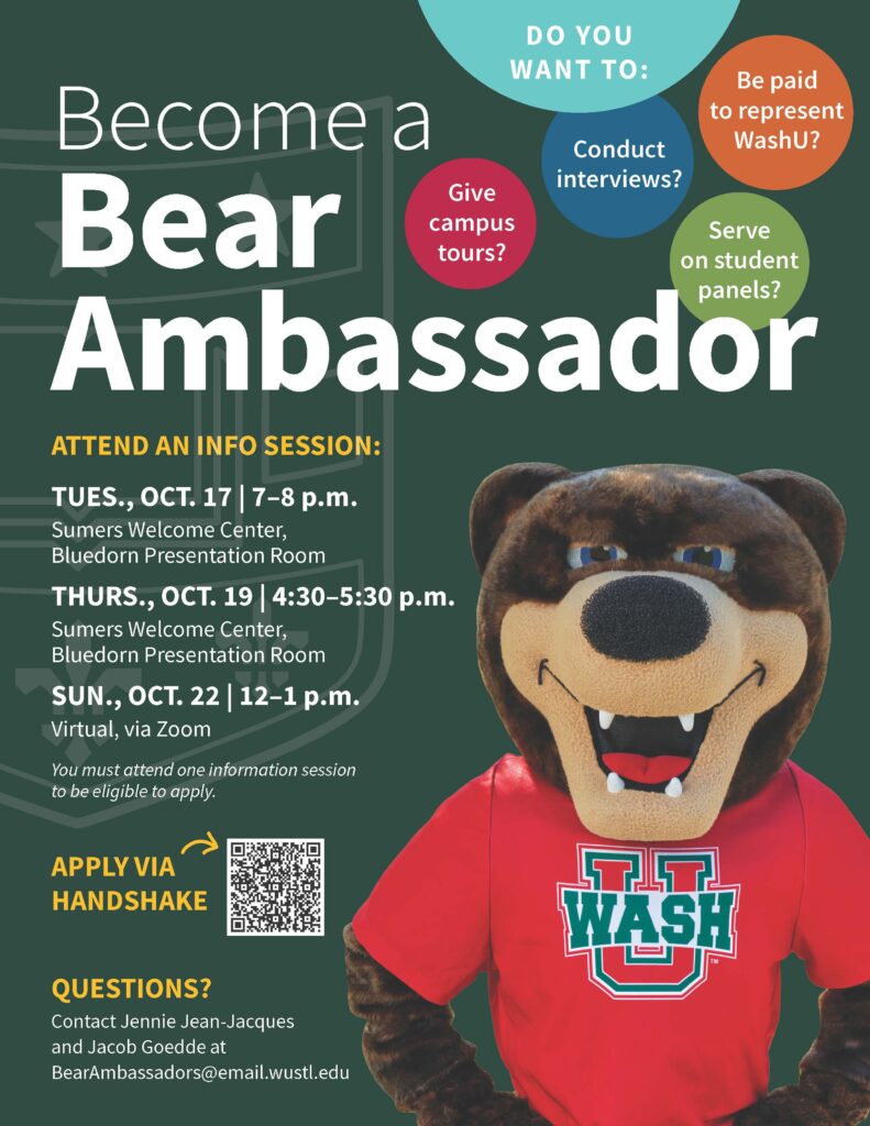 Become a Bear Ambassador flyer